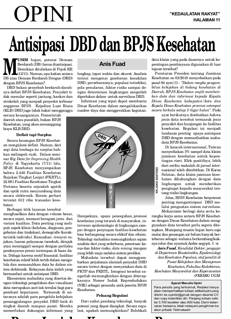 Antisipasi DBD dan BPJS Kesehatan